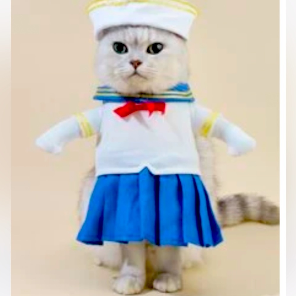 Dog / cat Sailor Halloween Costume NEW